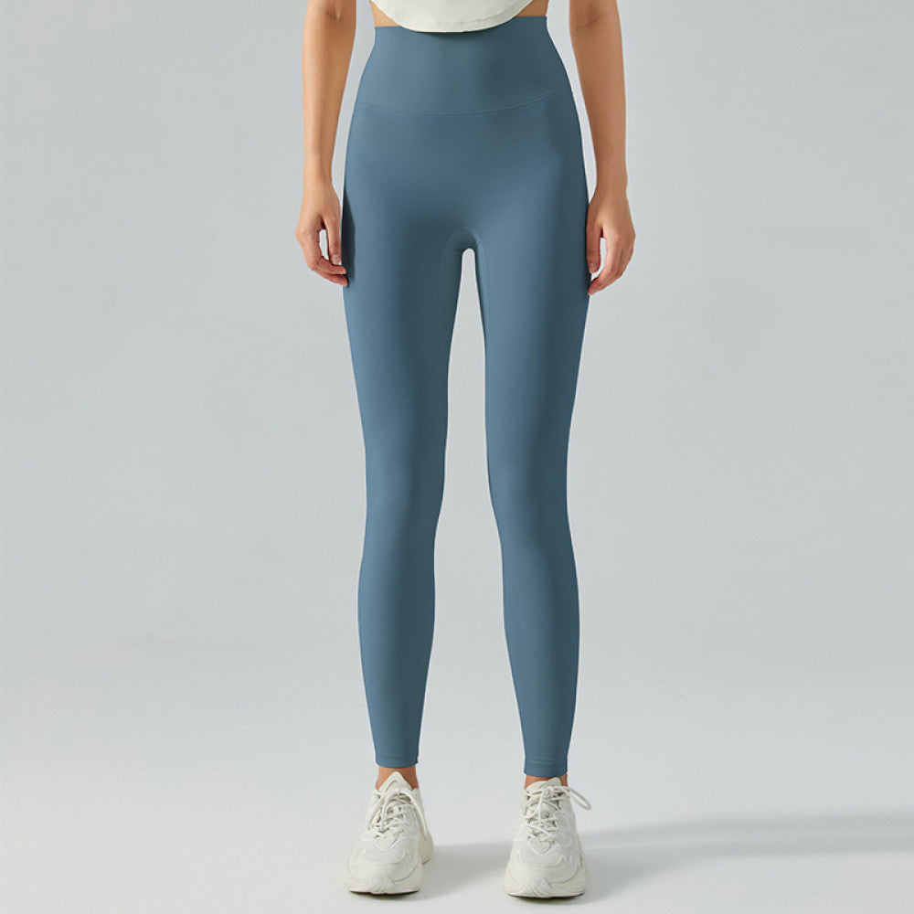 Ningbo Calorie Soft Peach Hip Yoga Pants Women s High Waist Hip Lifting Slimming Nude Tight Sports Fitness Pants image 12