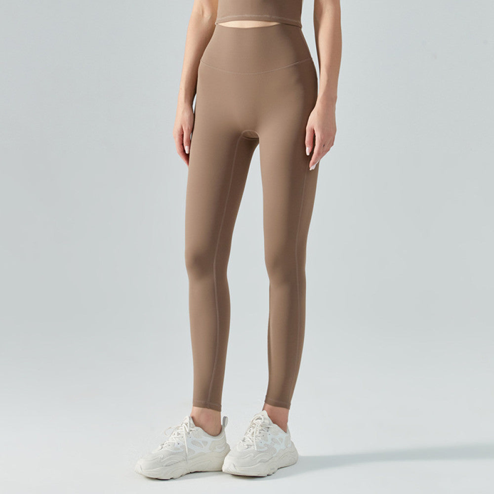 Ningbo Calorie Soft Peach Hip Yoga Pants Women s High Waist Hip Lifting Slimming Nude Tight Sports Fitness Pants image 32