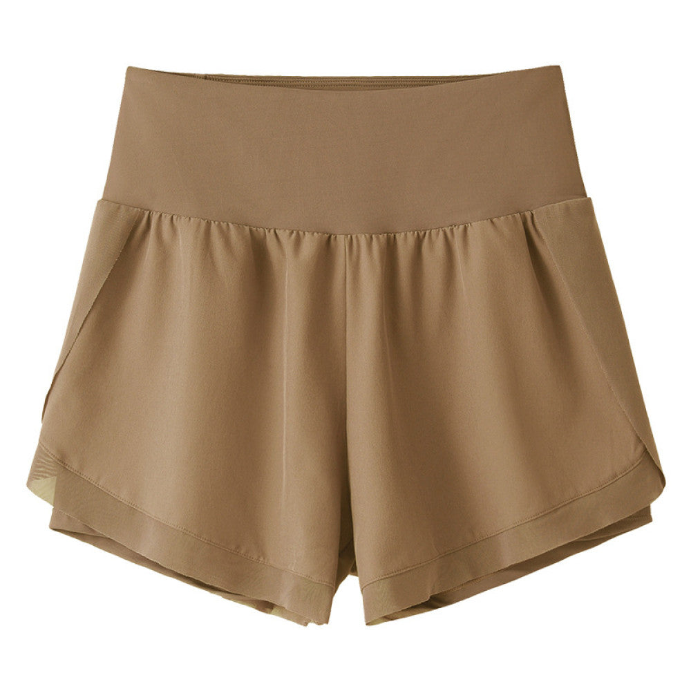 yoyo meat Spor Şort Gizli Cepli, İki Parçalı Görünüm, Nefes Alan Yoga Şort