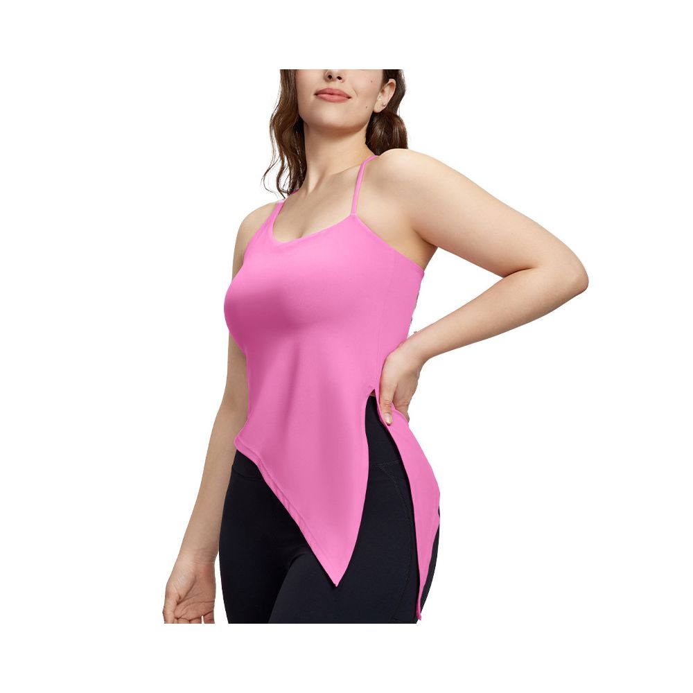 Fat mm yoga camisole vest with chest pad for women large size running training sports vest inner wear and outer wear fitness underwear image 5