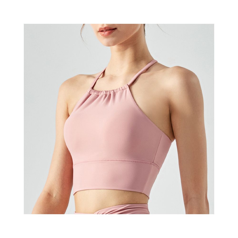 Yoyo Meat Göğüs Pedli Halter Yaka Yoga Atlet