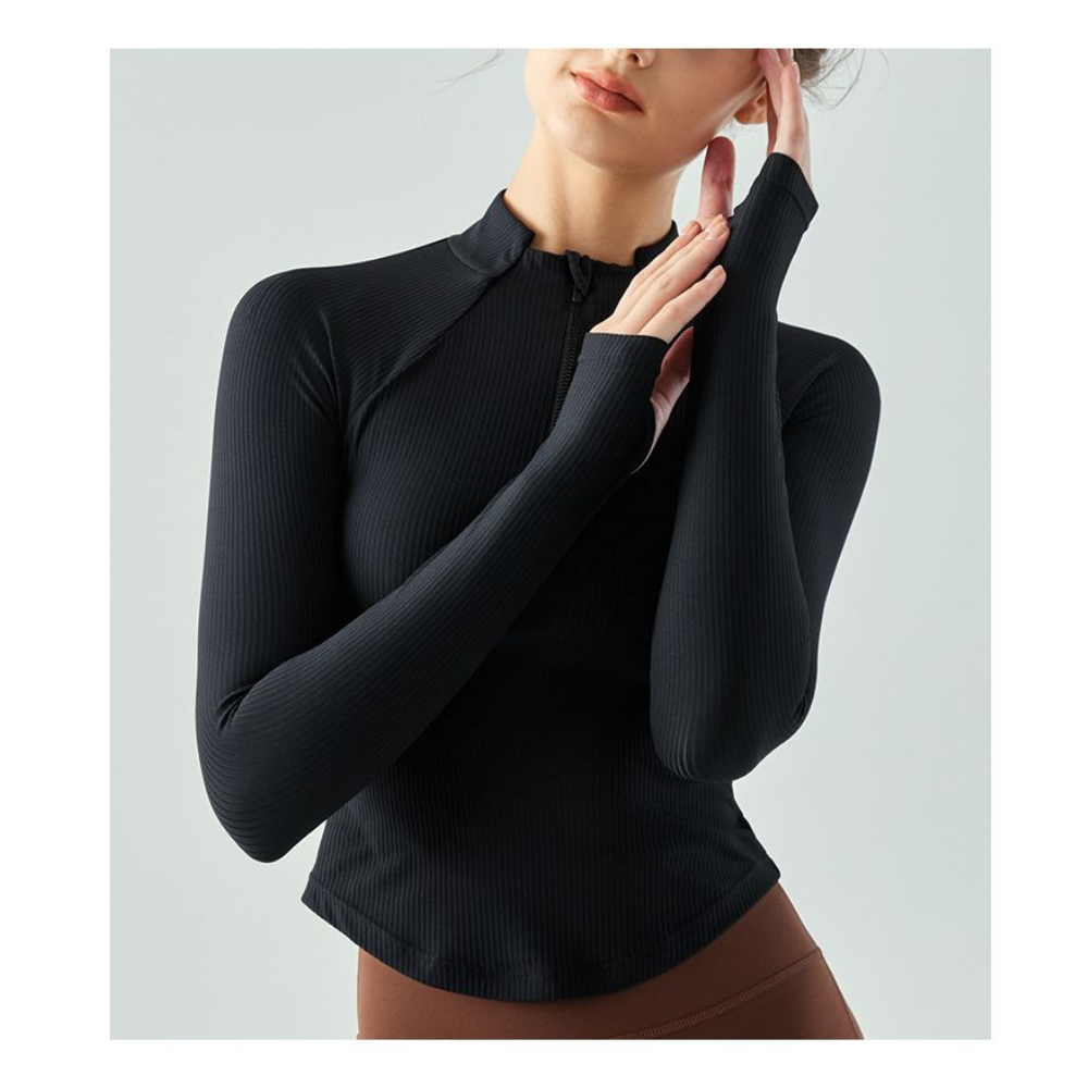 Yoyo Meat Fermuarlı Yaka Yoga Üstü