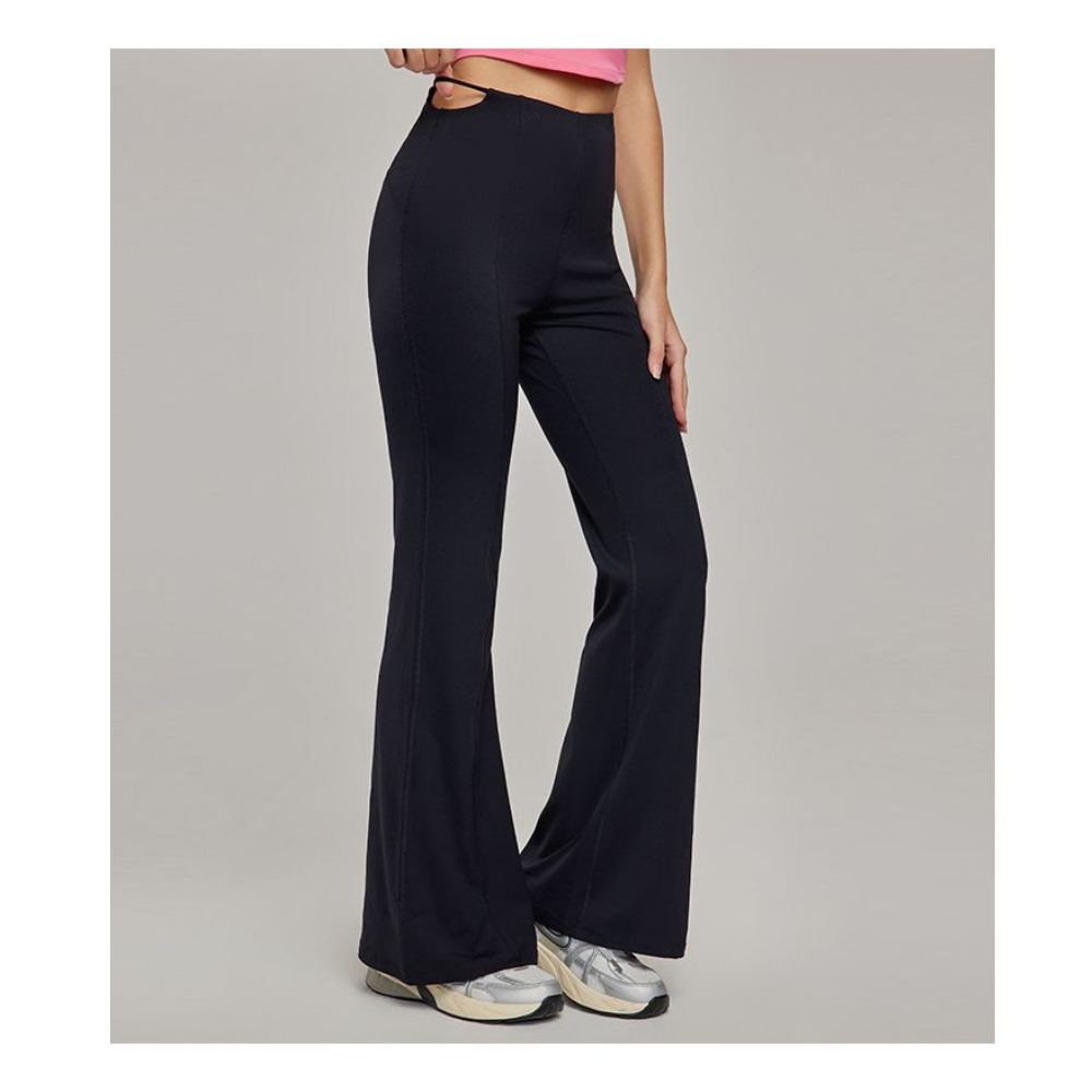 Yoyo Meat Yüksek Bel Yoga Tayt Geniş Paça