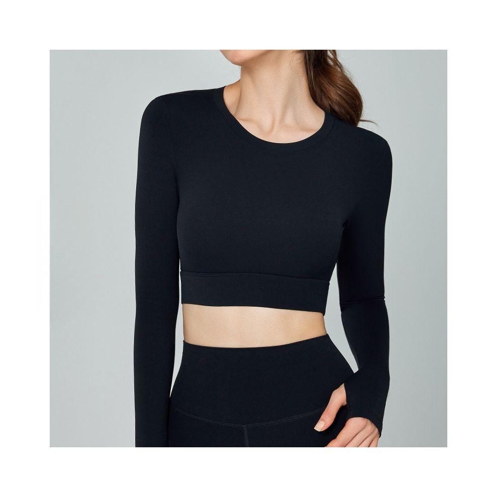 Yoyo Meat Sırt Detaylı Yoga Uzun Kollu Üst