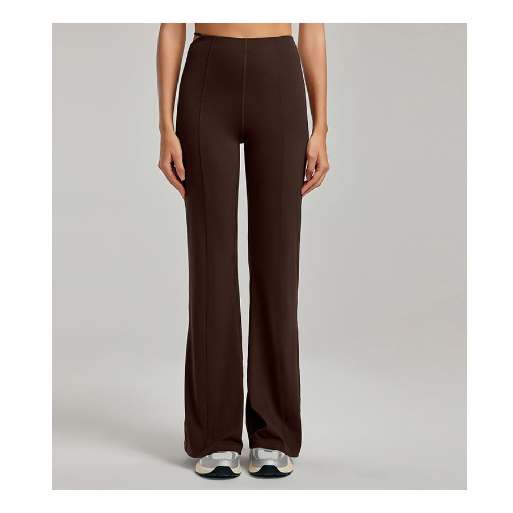 Yoyo Meat Yüksek Bel Yoga Tayt Geniş Paça