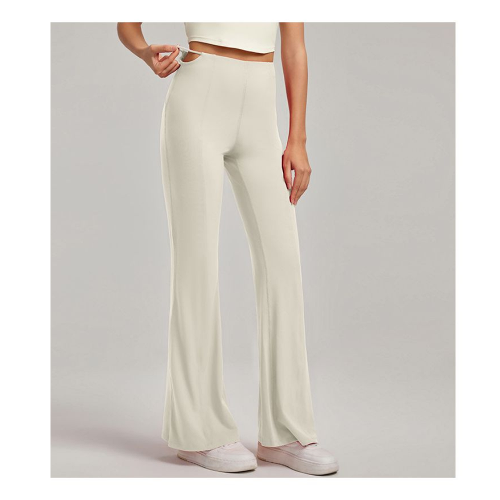 Yoyo Meat Yüksek Bel Yoga Tayt Geniş Paça