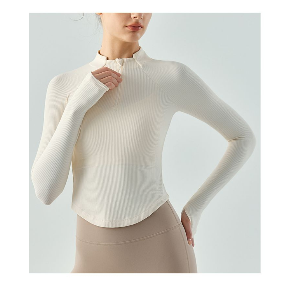 Yoyo Meat Fermuarlı Yaka Yoga Üstü