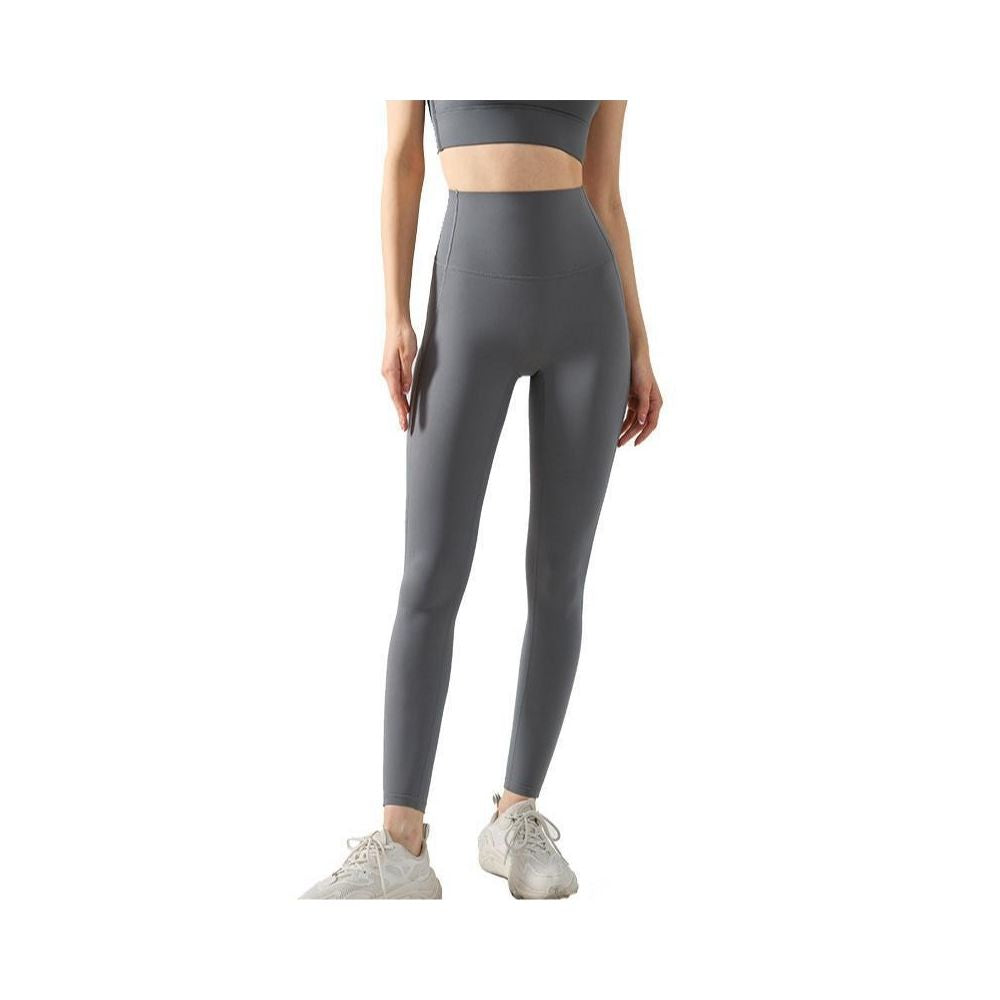 High strength composite waist yoga pants peach hip lifting and tummy control fitness pants high waisted cloud feeling ultra thin tight sports pants image 17