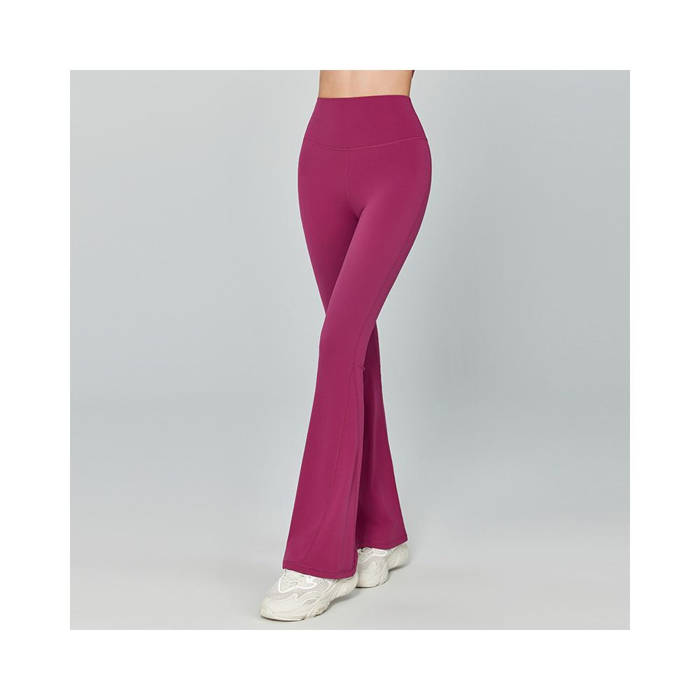 Coats line yoga flared pants medium strength tight slimming sports trousers high waist tummy control slightly flared casual wide leg pants image 2