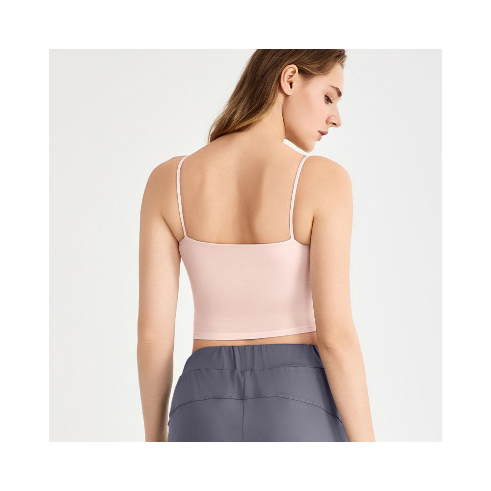 Sexy camisole sports vest for women with chest pads to gather and hold side breasts yoga underwear simple and versatile outdoor fitness wear image 4