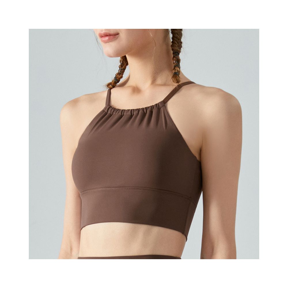 Yoyo Meat Göğüs Pedli Halter Yaka Yoga Atlet