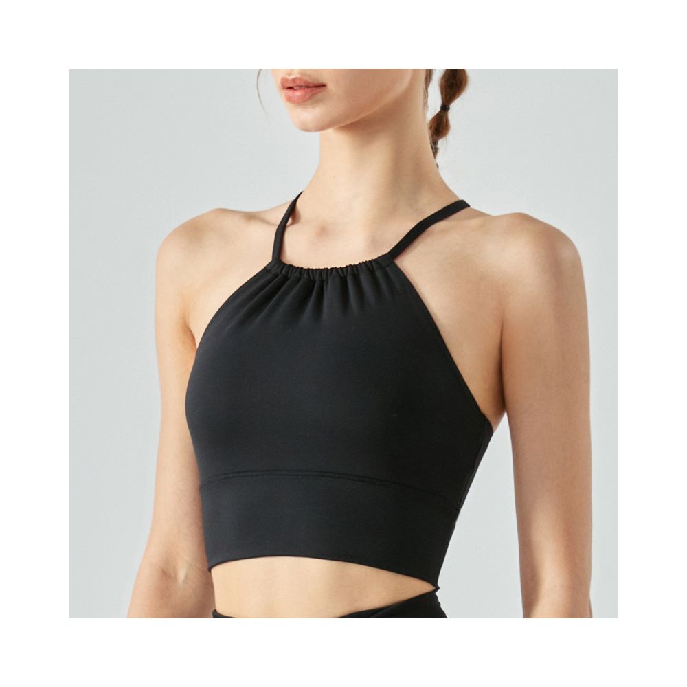 Yoyo Meat Göğüs Pedli Halter Yaka Yoga Atlet