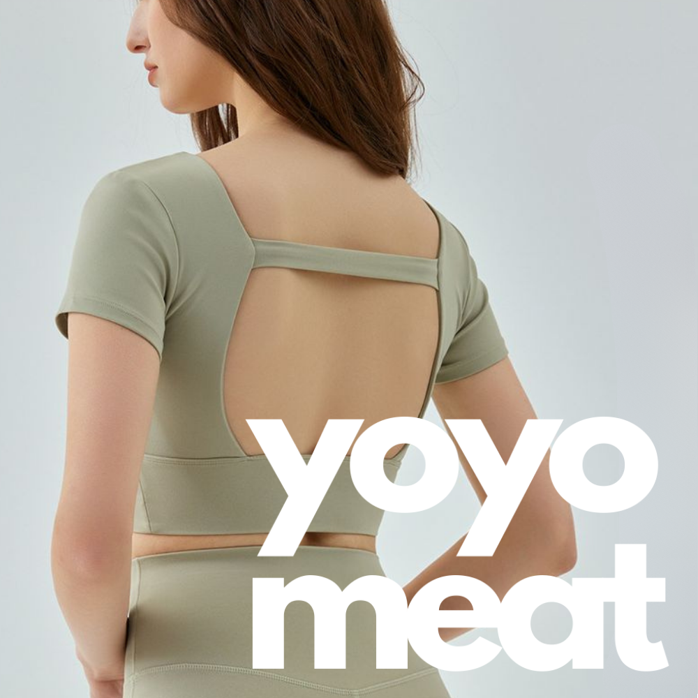 Yoyo Meat Sırt Detaylı Yoga Üstü