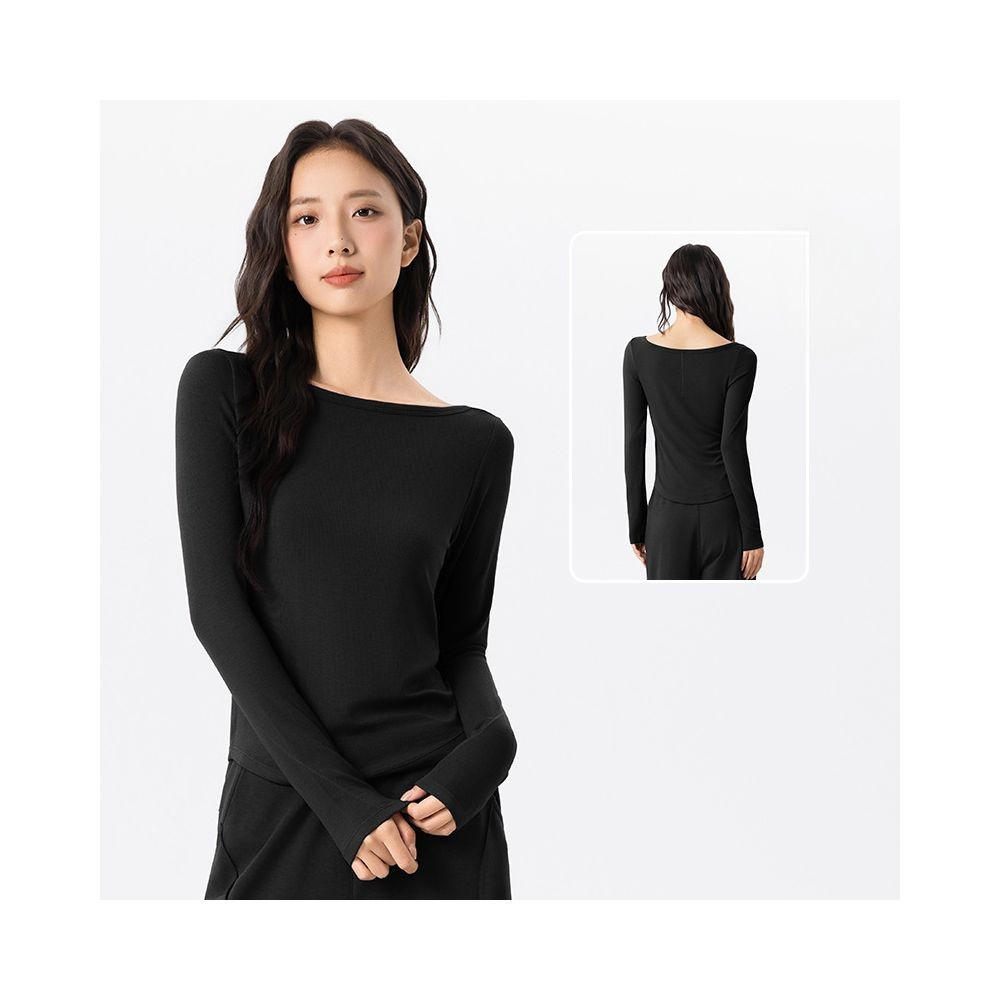 Yoyo Meat Nefes Alabilir Slim Fit Fitness Bluz