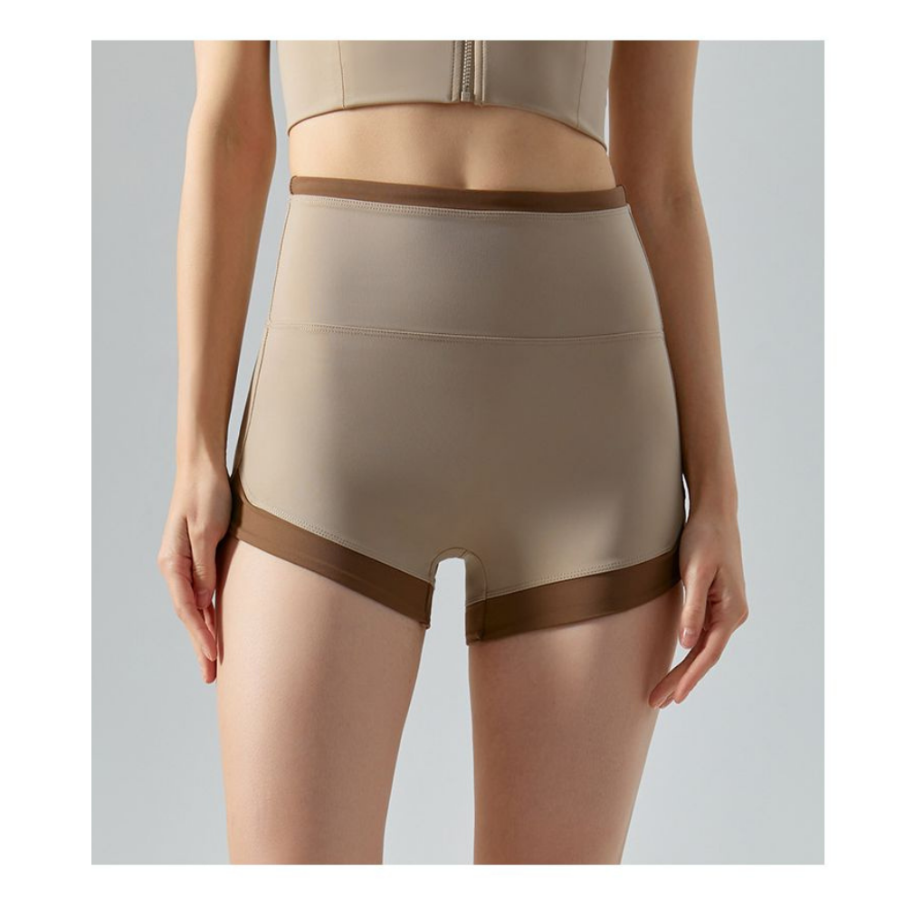 Yoyo Meat Yüksek Bel Nefes Alabilir Spor Şort