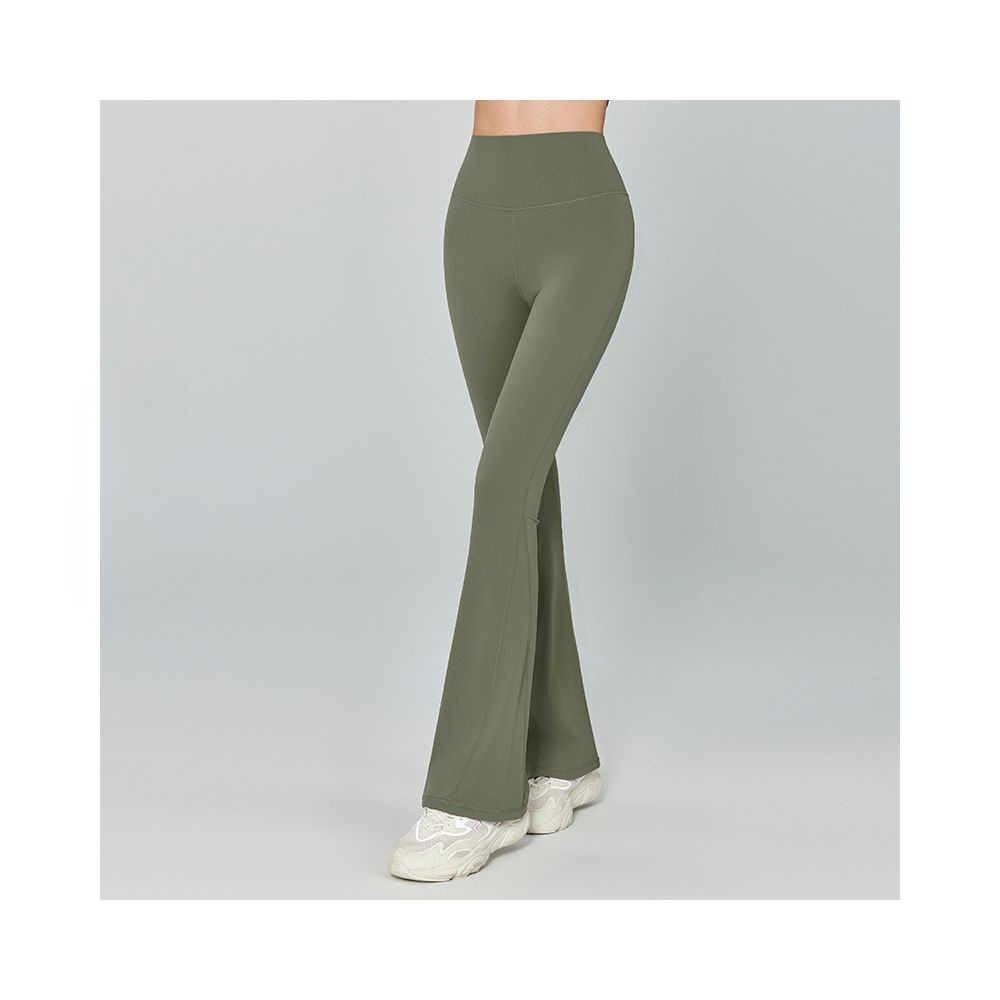 Yoyo Meat Yüksek Bel Yoga Geniş Paça Tayt