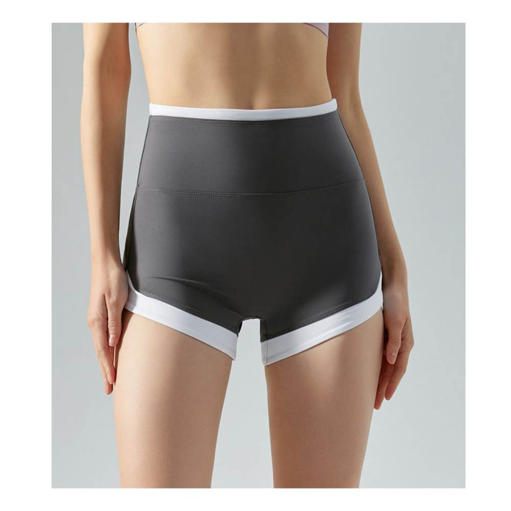 Yoyo Meat Yüksek Bel Nefes Alabilir Spor Şort