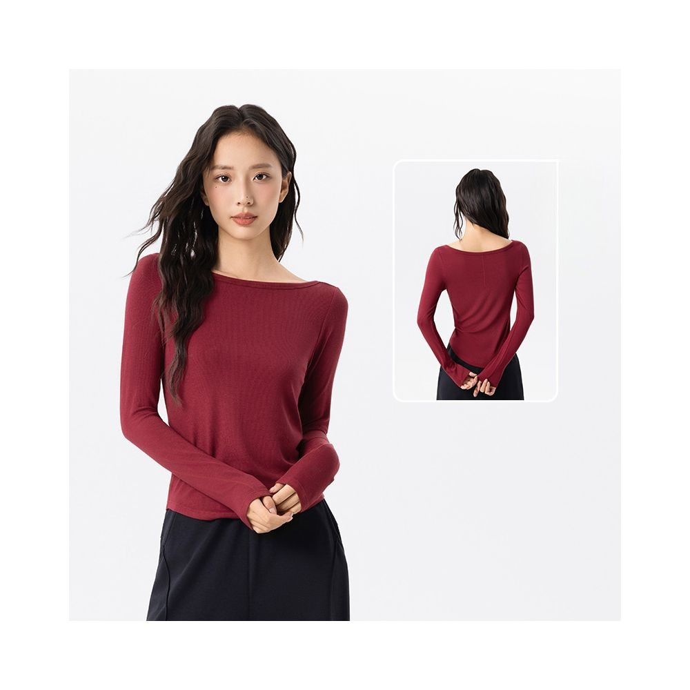 Yoyo Meat Nefes Alabilir Slim Fit Fitness Bluz