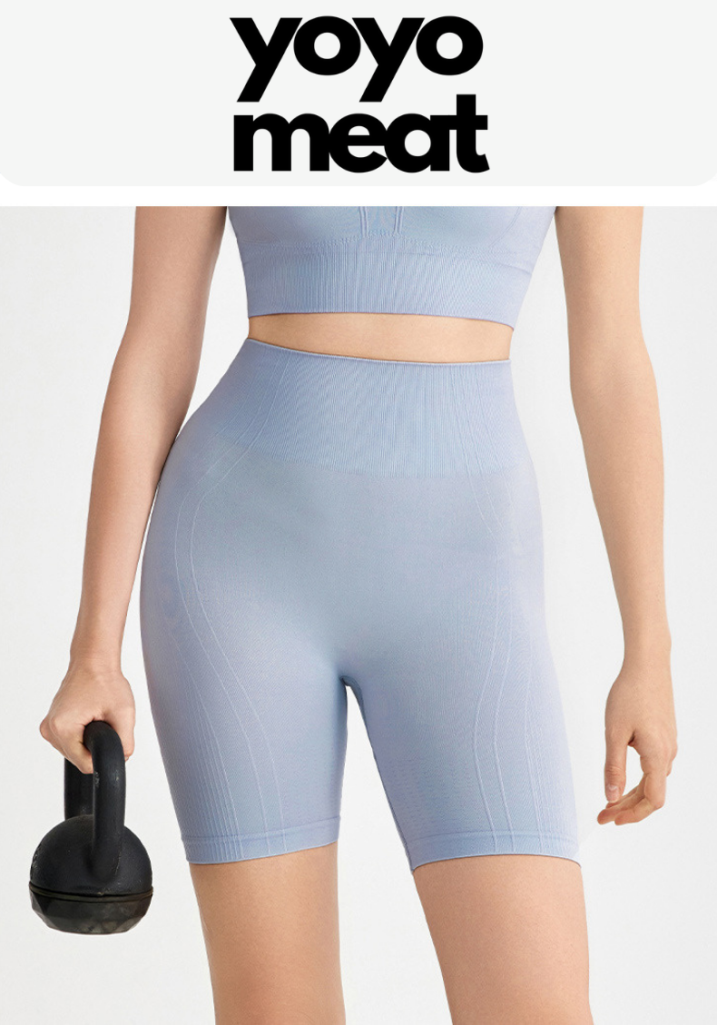 yoyo meat Nude-Soft Yüksek Bel Yoga Şortu