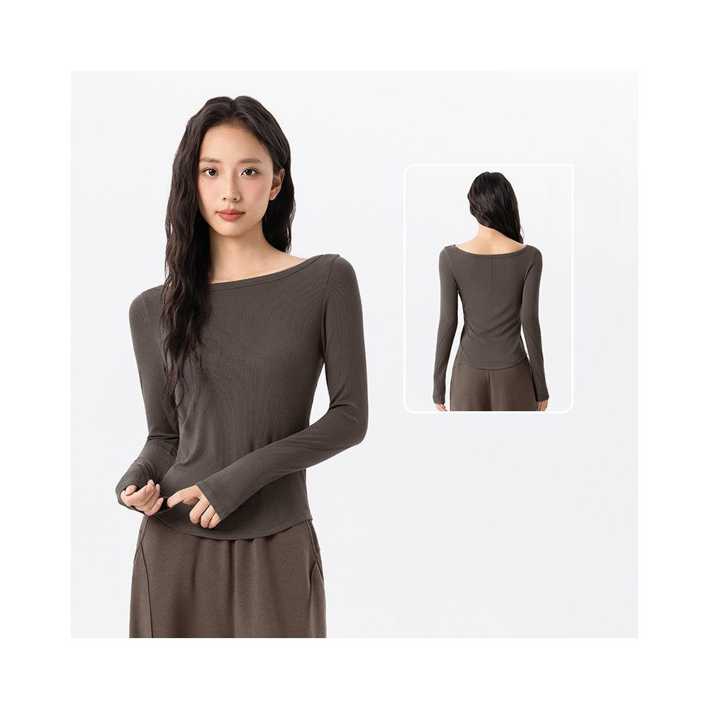 Yoyo Meat Nefes Alabilir Slim Fit Fitness Bluz