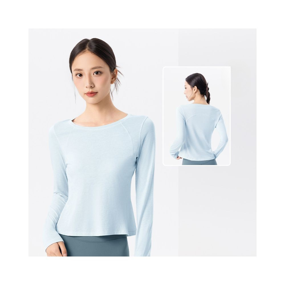 Yoyo Meat Kadın Slim Fit Uzun Kollu Yoga Üstü