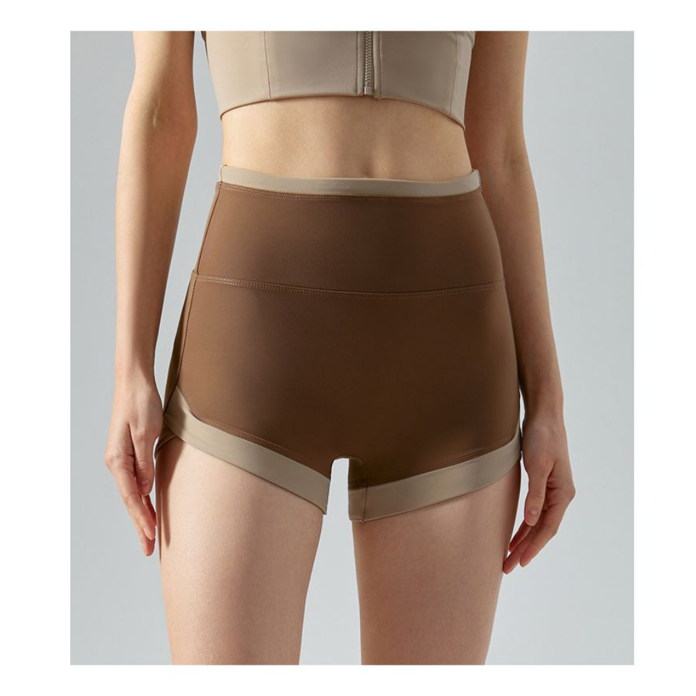 Yoyo Meat Yüksek Bel Nefes Alabilir Spor Şort