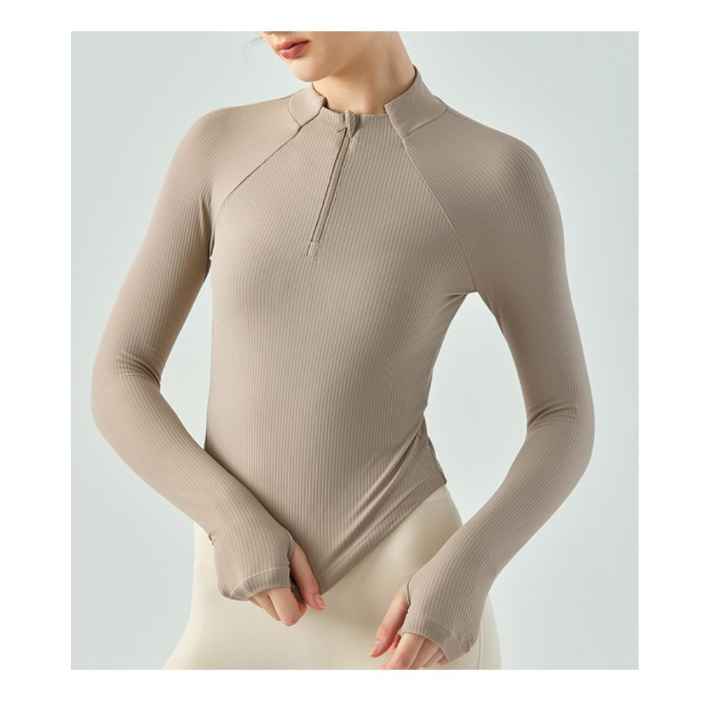 Yoyo Meat Fermuarlı Yaka Yoga Üstü