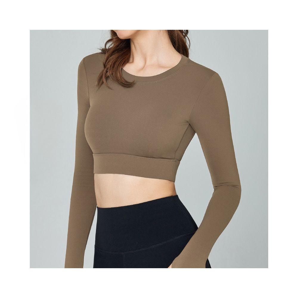 Yoyo Meat Sırt Detaylı Yoga Uzun Kollu Üst