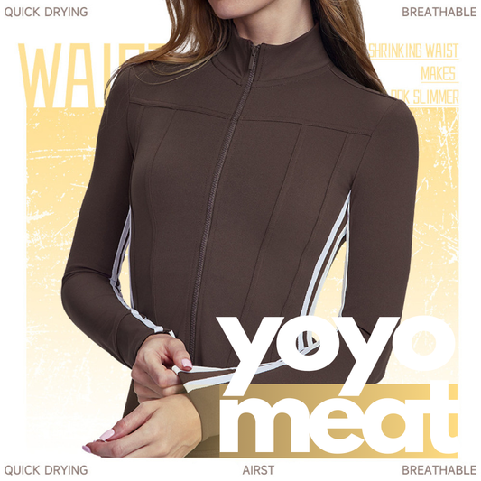 yoyo meat Airst Eşofman Üstü Fermuarlı Uzun Kollu, Dik Yakalı, İnce Kesim