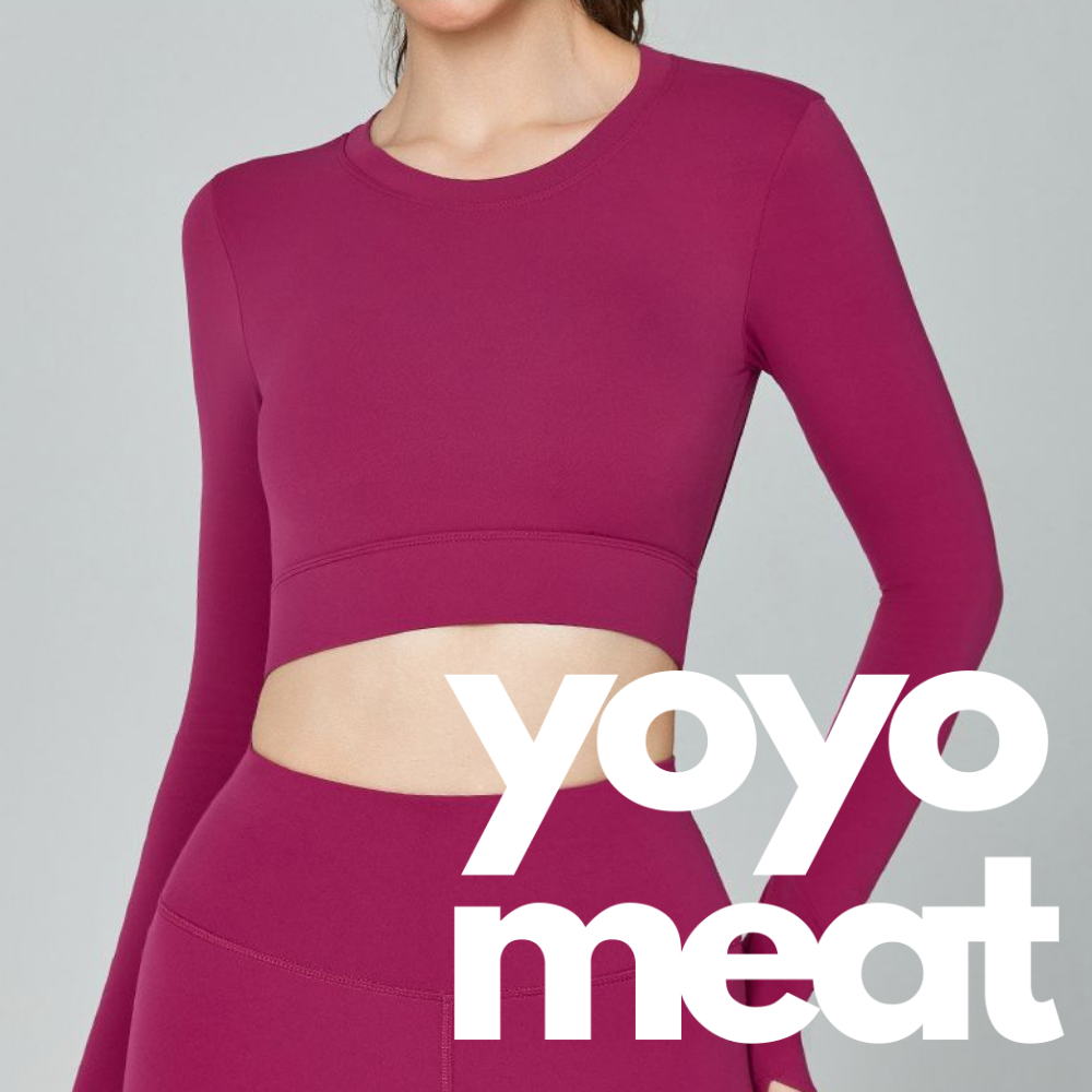 Yoyo Meat Sırt Detaylı Yoga Uzun Kollu Üst