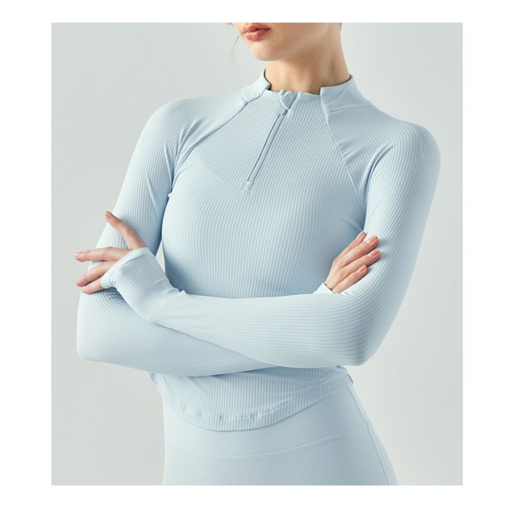 Yoyo Meat Fermuarlı Yaka Yoga Üstü