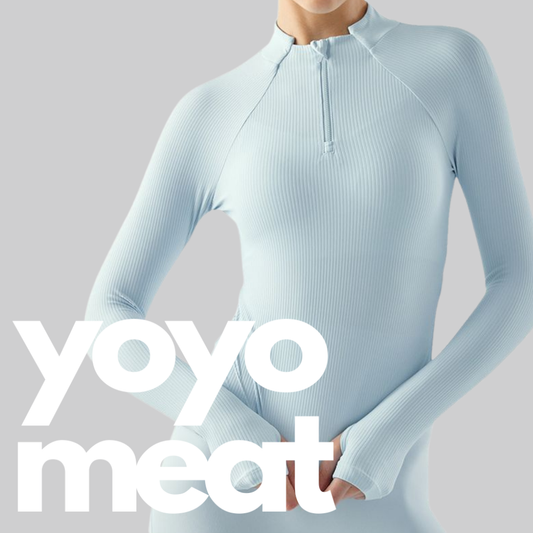 Yoyo Meat Fermuarlı Yaka Yoga Üstü