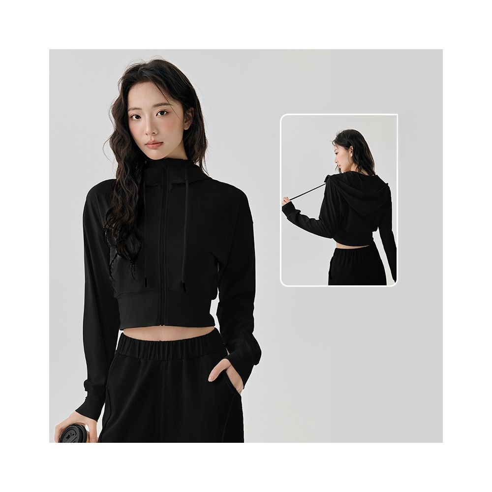 Yoyo Meat Sonbahar Kış Uzun Kollu Fitness Ceket