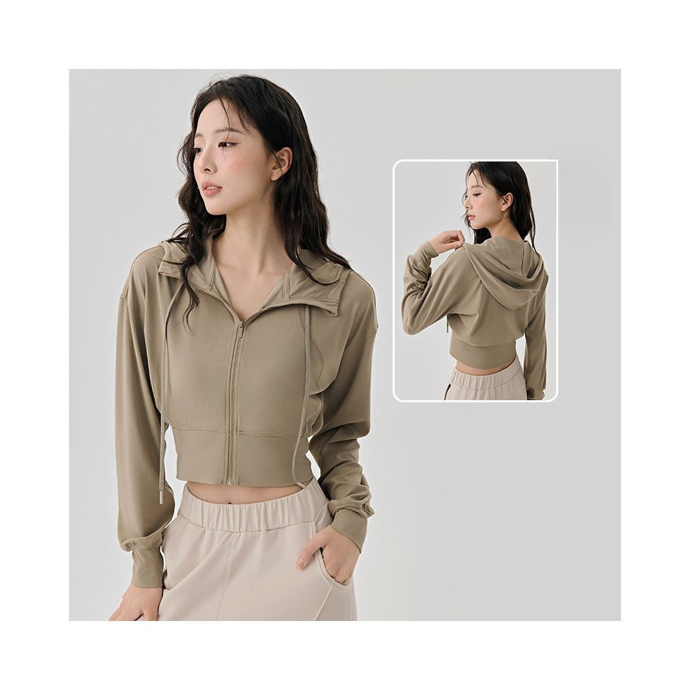 Yoyo Meat Sonbahar Kış Uzun Kollu Fitness Ceket