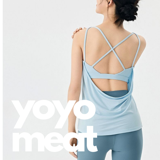 Yoyo Meat Sırt Dekolteli Göğüs Pedli Yoga Üstü